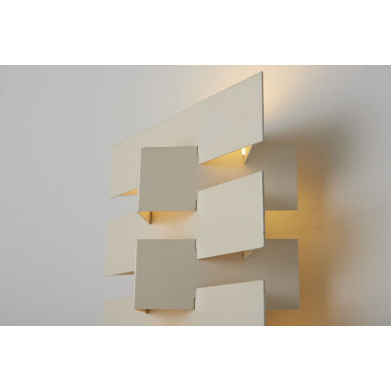 Modernist vintage wall lamp by J.J.M. Hoogervorst for Anvia, Netherlands 1960s