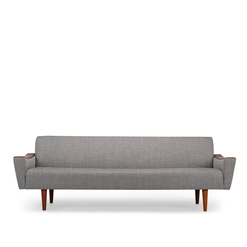 Danish vintage grey 3-seater sofa by Cfc Silkeborg, 1960s