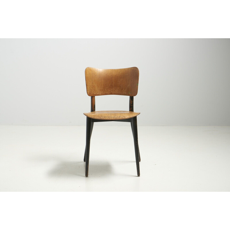 Chaise vintage "Cross Frame Chair" de Max Bill pour Horgen Glarus, Suisse 1950