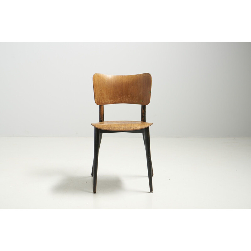 Vintage-Stuhl "Cross Frame Chair" von Max Bill für Horgen Glarus, Schweiz 1950