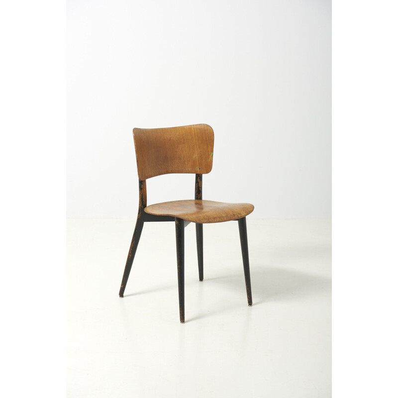 Sedia vintage "Cross Frame Chair" di Max Bill per Horgen Glarus, Svizzera 1950