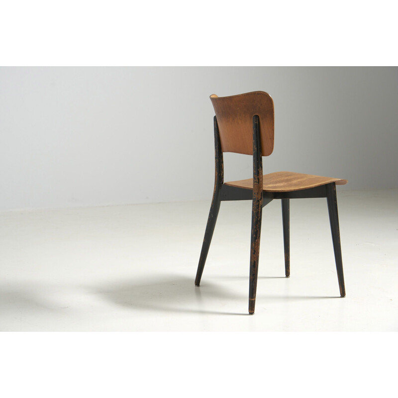 Vintage-Stuhl "Cross Frame Chair" von Max Bill für Horgen Glarus, Schweiz 1950