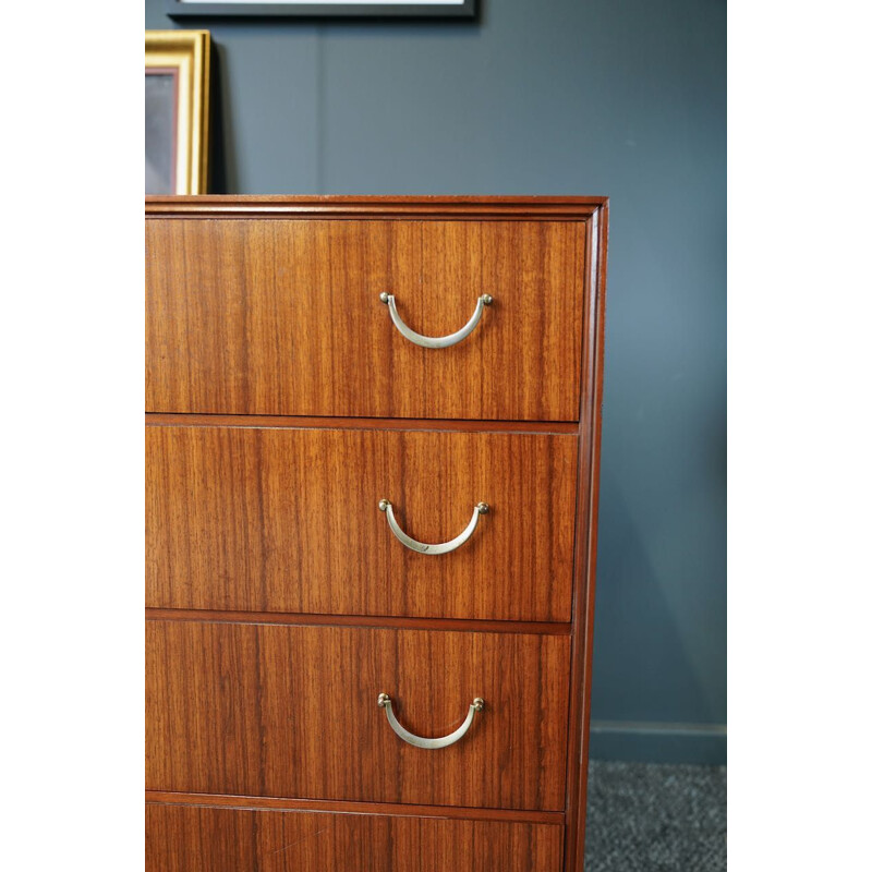 Mid century Danish chest of drawers on dansette legs, 1960s