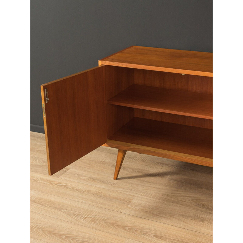 Vintage walnut sideboard with two doors, Germany 1950s