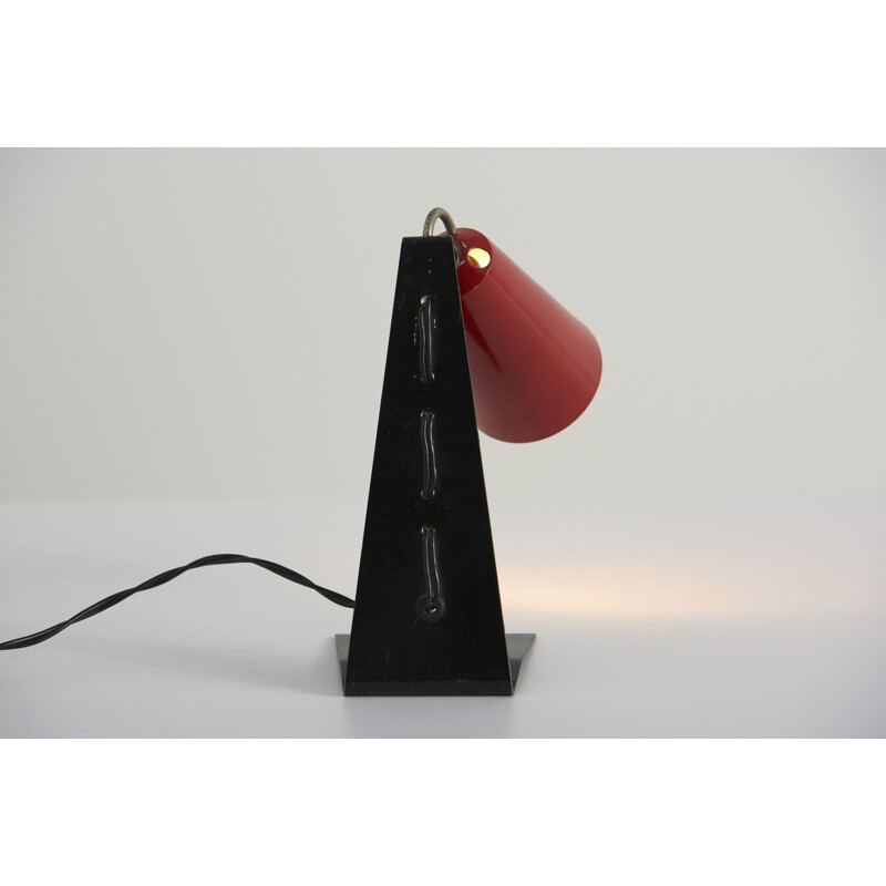 Lampe de table vintage "Hook" par T. J. Kalmar, Autriche 1950