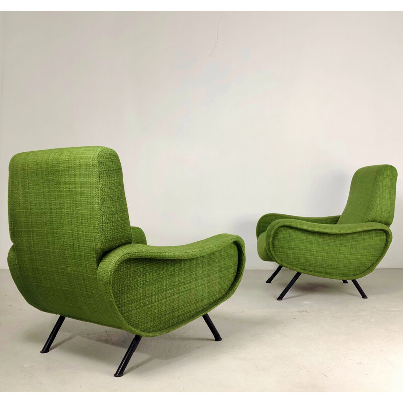 Pair of "Lady" armchairs by Marco Zanuso for Arflex, Italy