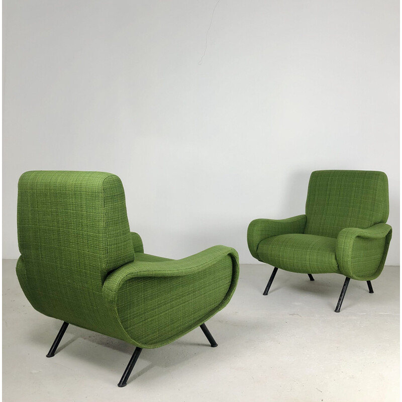 Pair of "Lady" armchairs by Marco Zanuso for Arflex, Italy