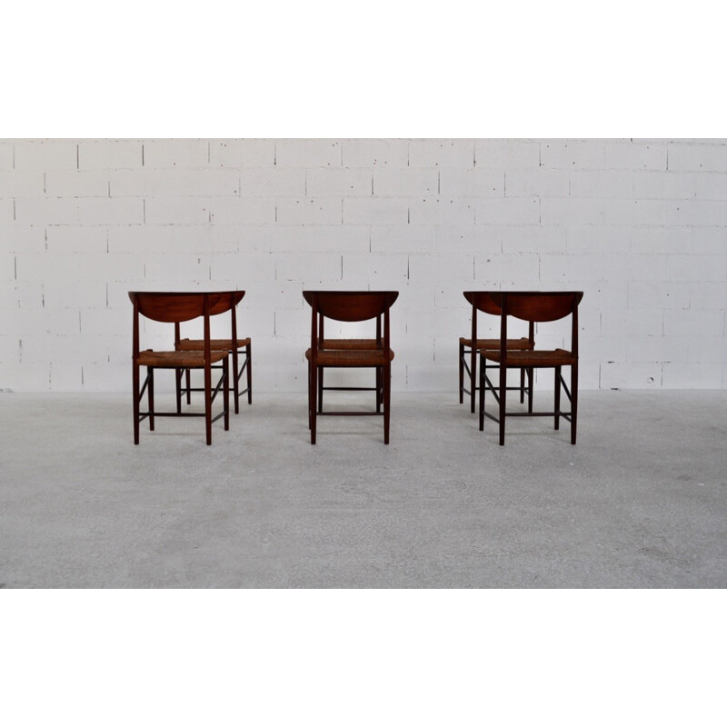 Set of 6 Soborg Mobelfabrik chairs in teak, Peter HVIDT & Orla MOLLGAARD-NIELSEN - 1950s