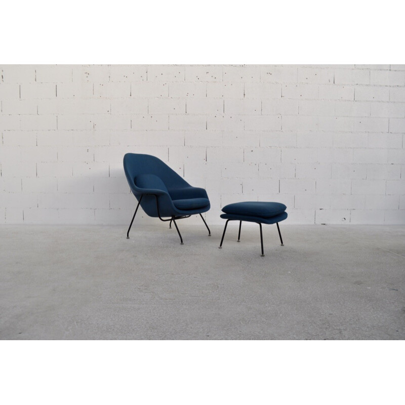 Knoll International "Womb" armchair and ottoman, Eero SAARINEN - 1970s