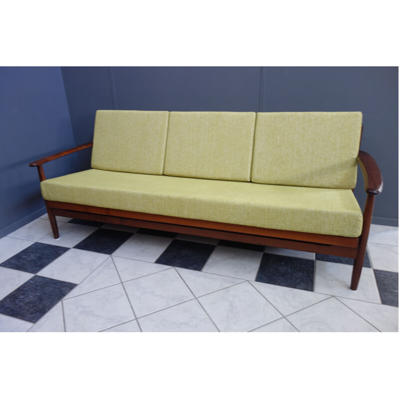 Yellow vintage sofabed, 1960s