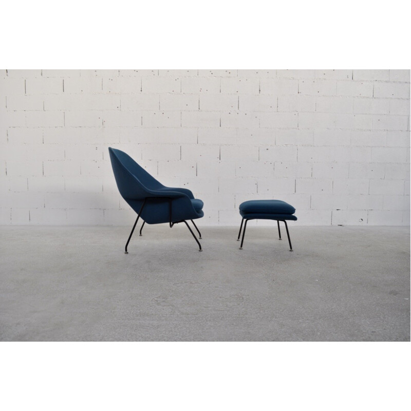 Knoll International "Womb" armchair and ottoman, Eero SAARINEN - 1970s