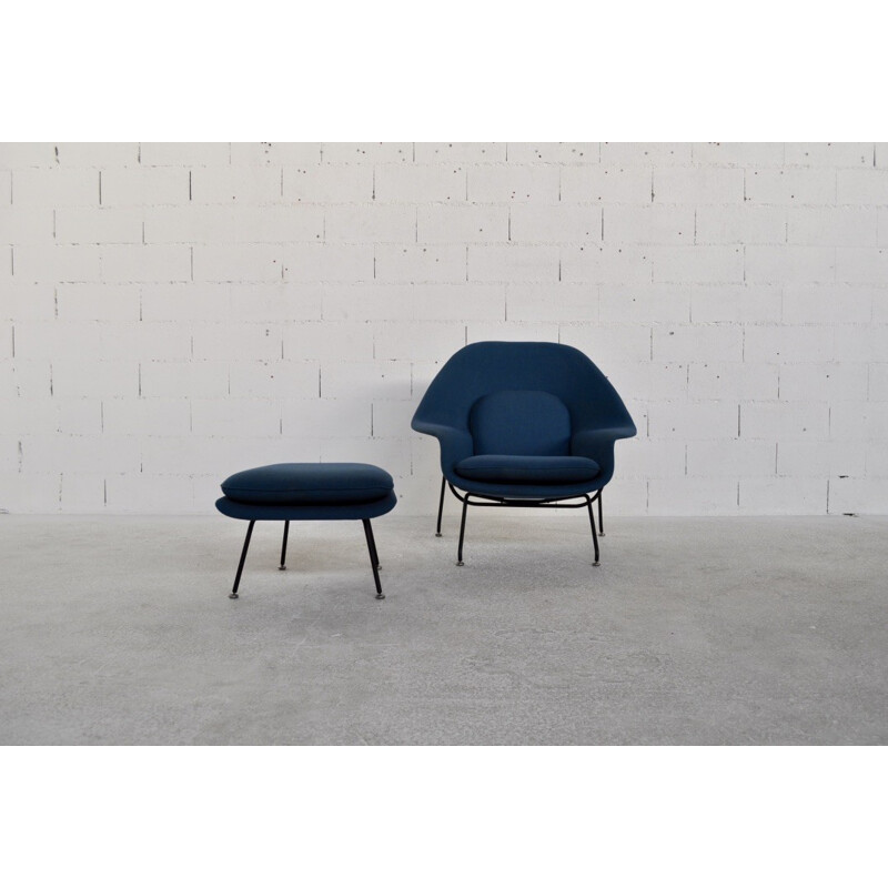 Knoll International "Womb" armchair and ottoman, Eero SAARINEN - 1970s