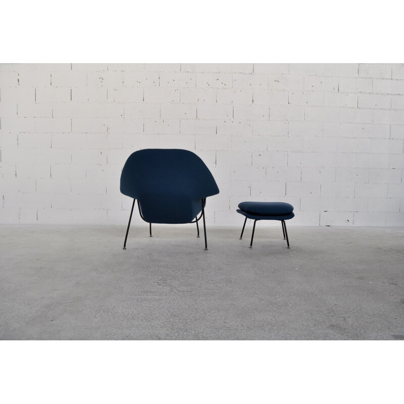 Knoll International "Womb" armchair and ottoman, Eero SAARINEN - 1970s