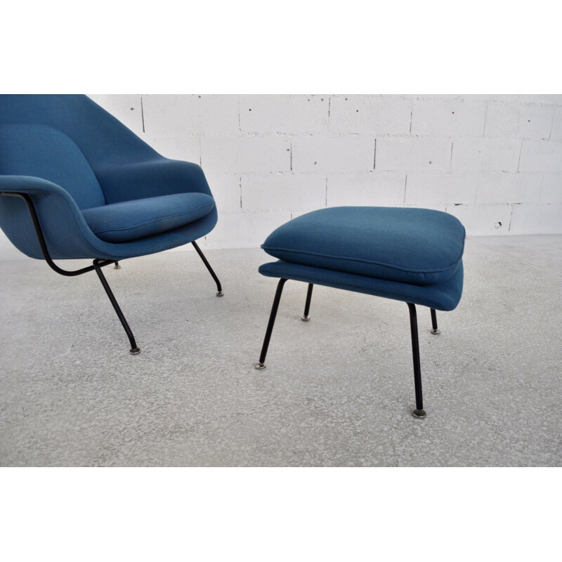 Knoll International "Womb" armchair and ottoman, Eero SAARINEN - 1970s