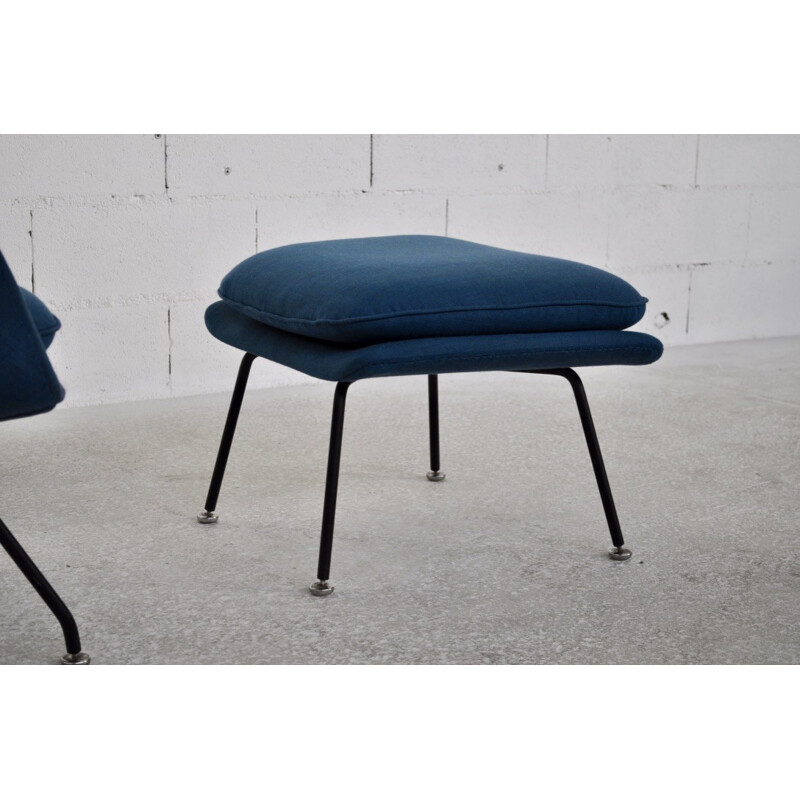 Knoll International "Womb" armchair and ottoman, Eero SAARINEN - 1970s