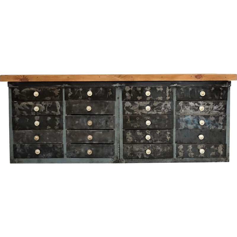 Vintage wooden drawer cabinet