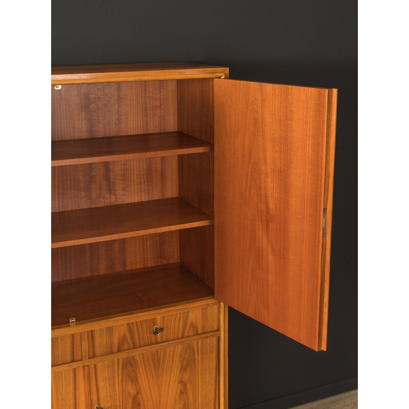 Vintage walnut cabinet with four doors, Germany 1960s