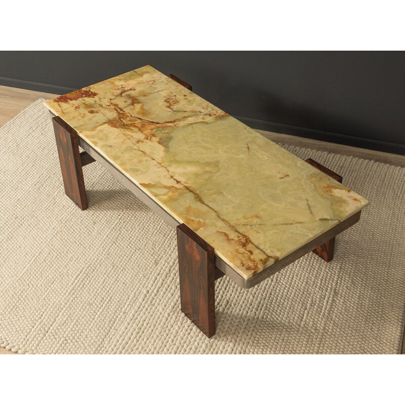 Vintage onyx marble coffee table, Germany 1960s