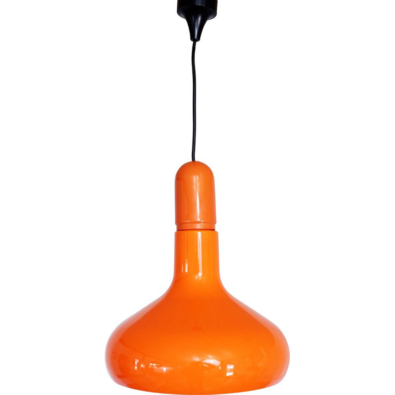 Vintage plastic and metal pendant lamp by Staff Leuchten, 1970