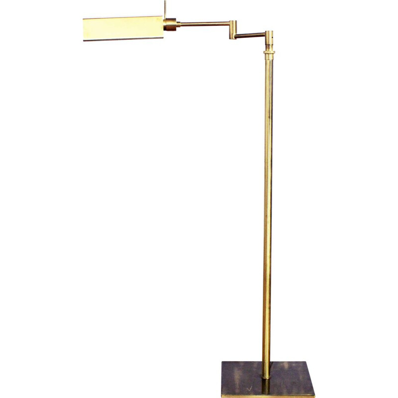 Vintage Lemag brass floor lamp, 1970
