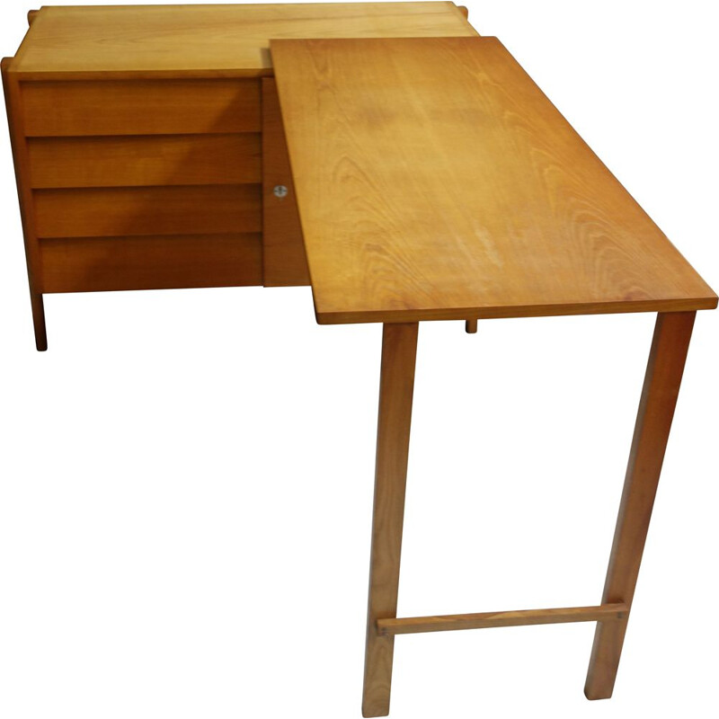 Enfilade vintage avec bureau rotatif, 1960