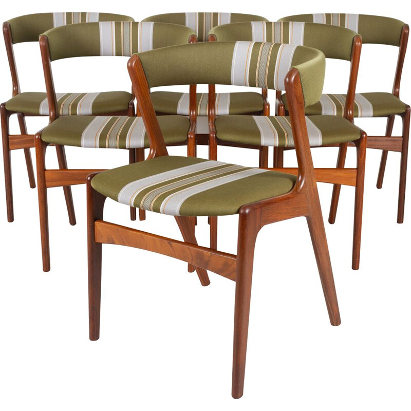 Set van 6 vintage Deense teakhouten stoelen van Korup Stolefabrik, 1960