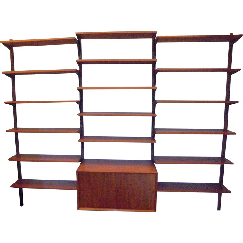 Bibliothèque modulable danois vintage de Poul Cadovius pour Cado, 1960