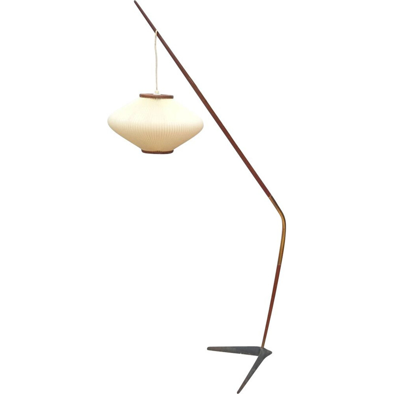 Vintage Danish floor lamp by Holm Sorensen, Denmark 1950