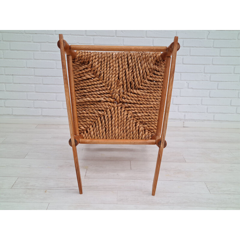 Chaise à bascule danois vintage en bois de chêne, 1960