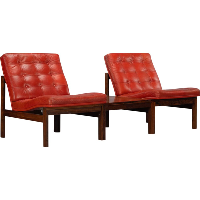 Vintage Moduline living room set by Ole Gjerlov-Knudsen & Torben Lind for France & Son, Denmark 1962