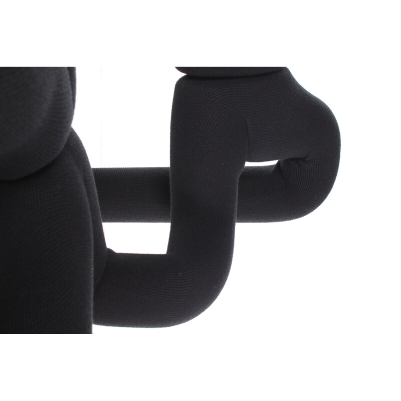 Vintage black armchair by Terje Ekstrøm Ekstrem for Stokke Varier, 1960s