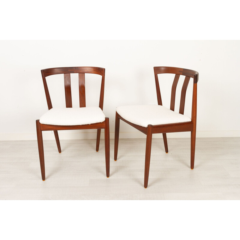 Pair of vintage Danish teak dining chairs, 1960s