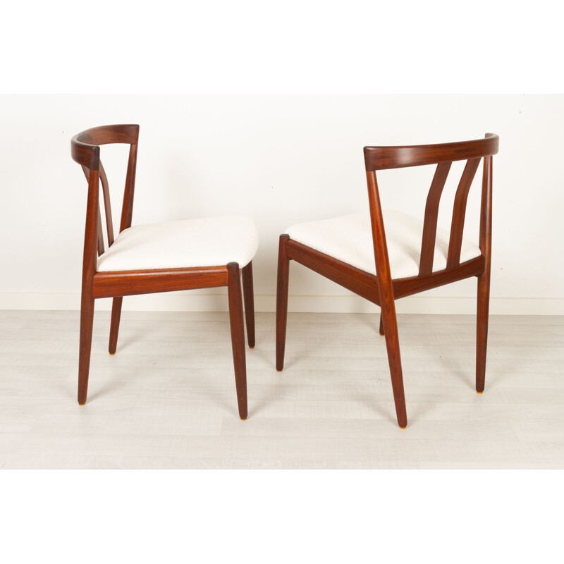 Pair of vintage Danish teak dining chairs, 1960s