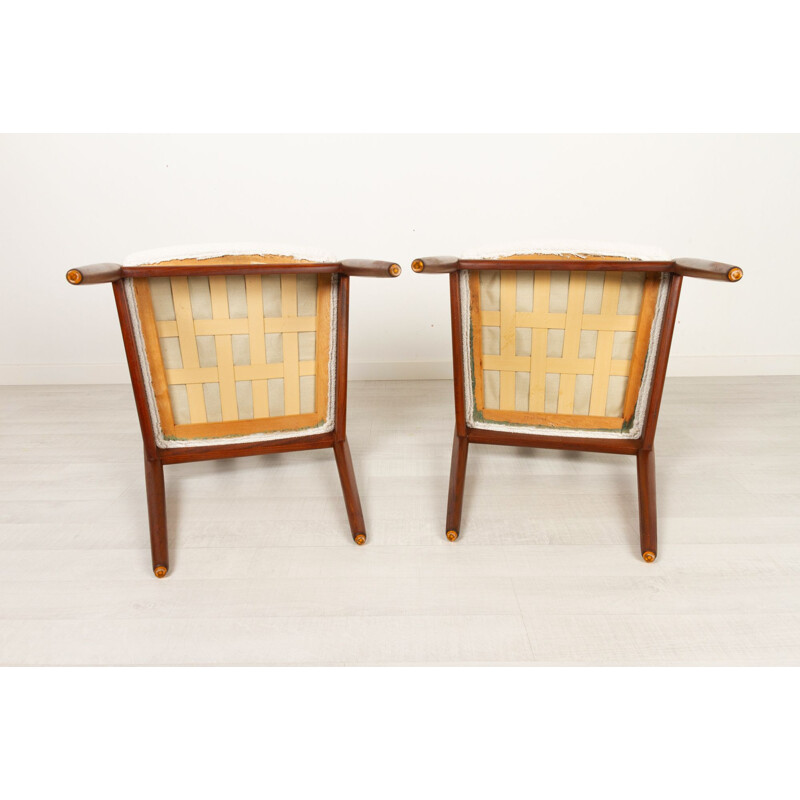 Pair of vintage Danish teak dining chairs, 1960s