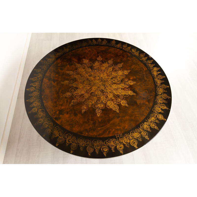 Round vintage coffee table by Poul Cadovius for Cado, 1970