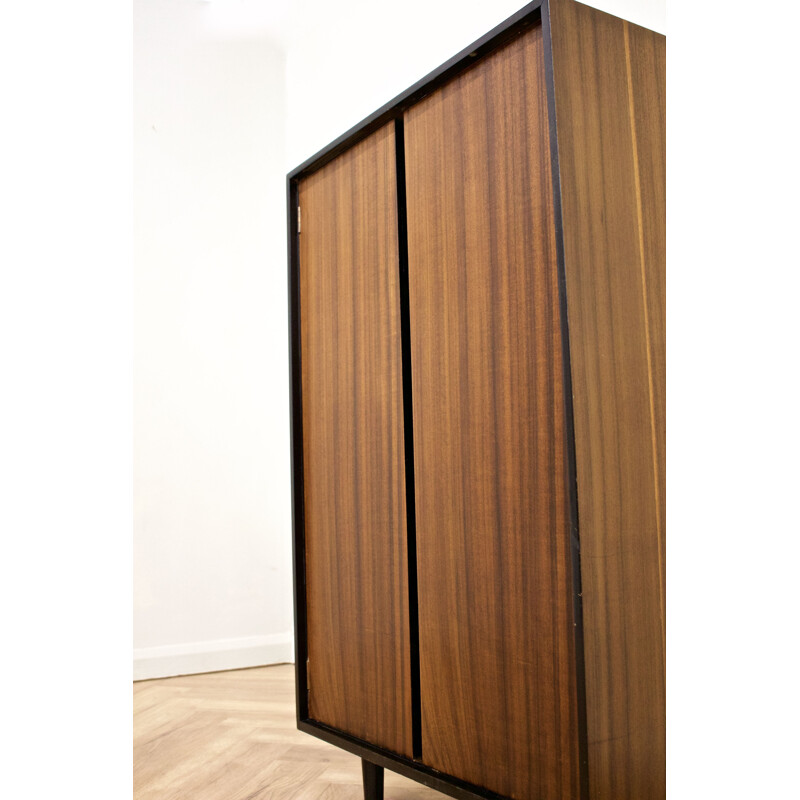 Walnut vintage compact cabinet by John & Sylvia Reid for Stag, 1950s