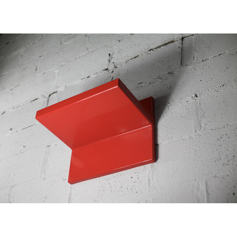 Vintage plastic wall shelf by Marcello Siard for Kartell, Italy 1970
