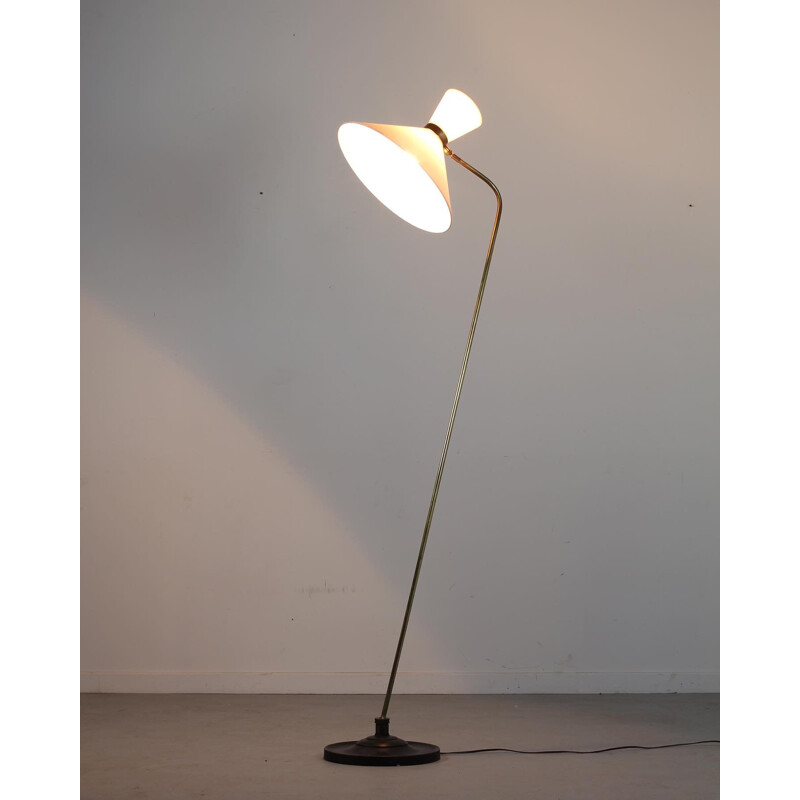 Lampadaire vintage diabolo, 1950