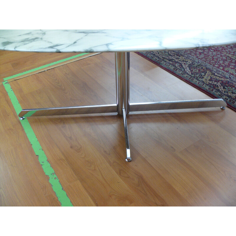 Vintage Roche Bobois marble dining table - 1980s