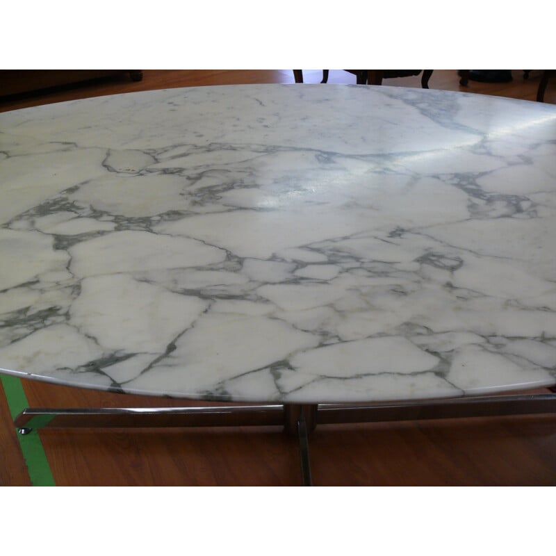 Vintage Roche Bobois marble dining table - 1980s
