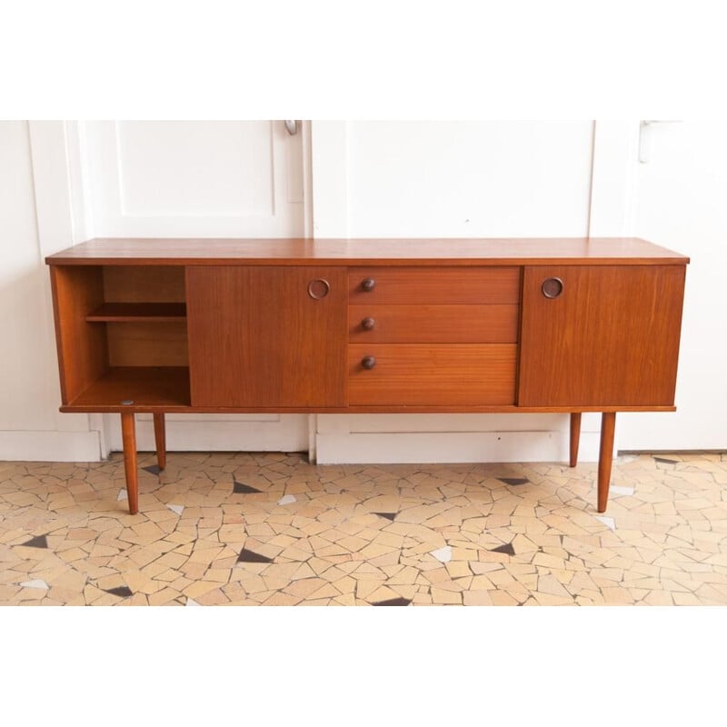 Vintage Avalon sideboard with two sliding doors, 1960