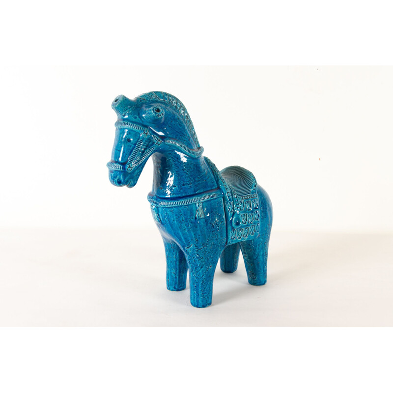 Figurine italienne vintage de cheval en céramique d'Aldo Londi pour Bitossi, 1960