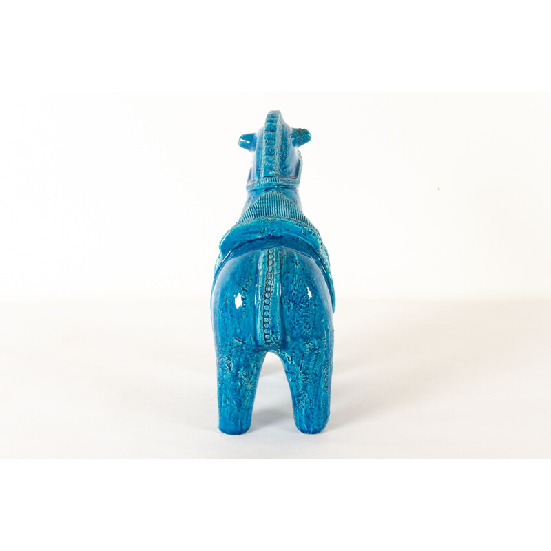 Italian vintage ceramic horse figurine by Aldo Londi for Bitossi, 1960s