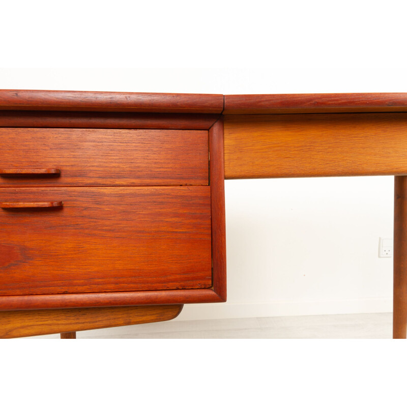 Vintage Danish teak and oakwood dressing table, 1960s