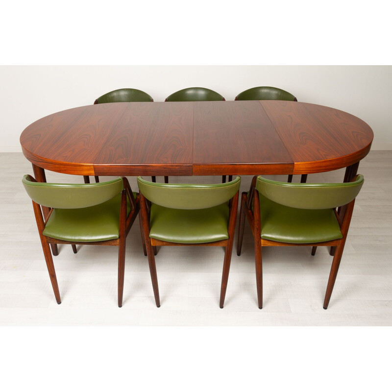 Set of 6 Danish vintage rosewood dining chairs by Kai Kristiansen, 1960s