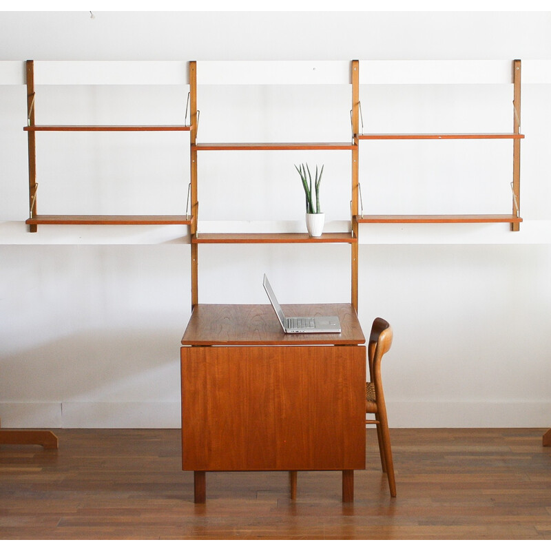 Wall-system including folding dining table, Poul CDOVIUS -  1950s