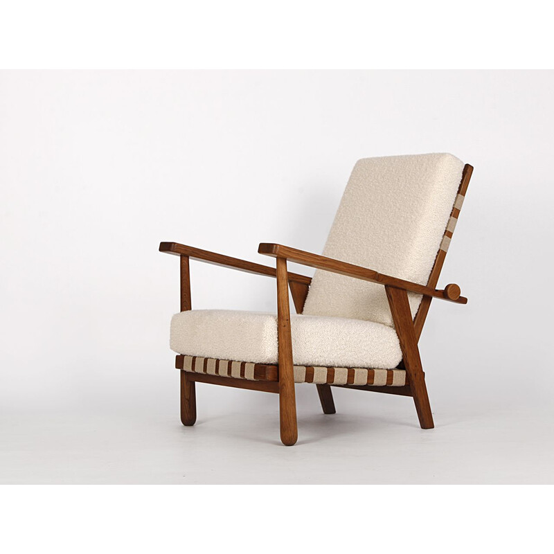 Cadeira de braços Vintage loop por Jan Vanek para Krásná Jizba, Checoslováquia 1950