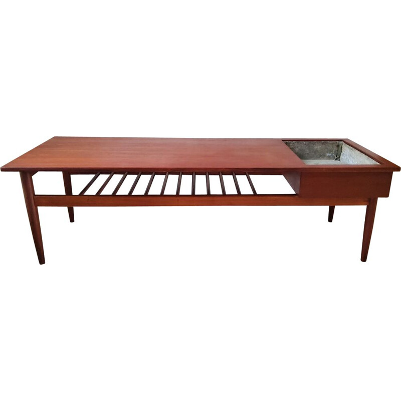 Vintage coffee table with planter, 1960