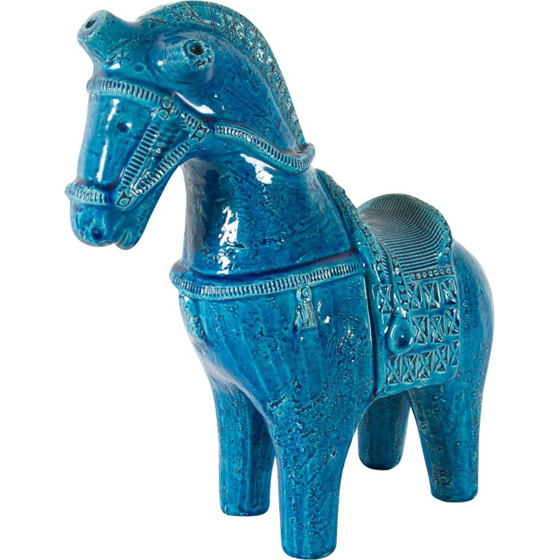 Figurine italienne vintage de cheval en céramique d'Aldo Londi pour Bitossi, 1960