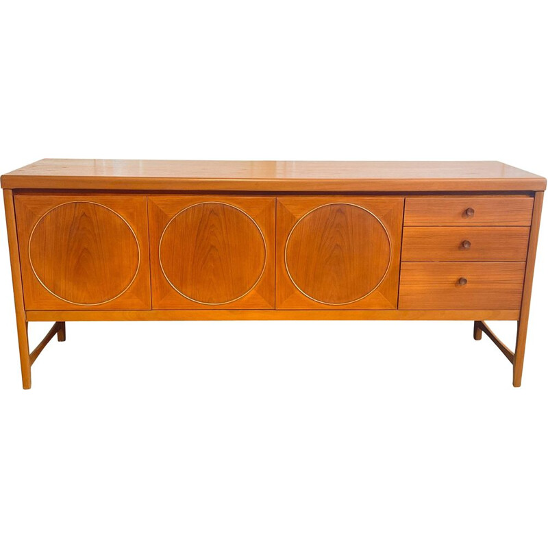 Vintage light teak sideboard by Nathan, 1960